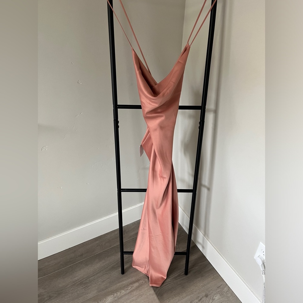 NWT NANETTE COWL NECK MIDI SLIPDRESS